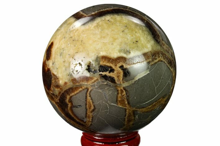 Polished Septarian Sphere - Utah #167611